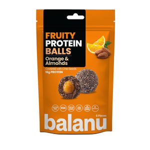Fruity Protein Balls Portakal Dolgulu ve Bademli 110g - Balanu